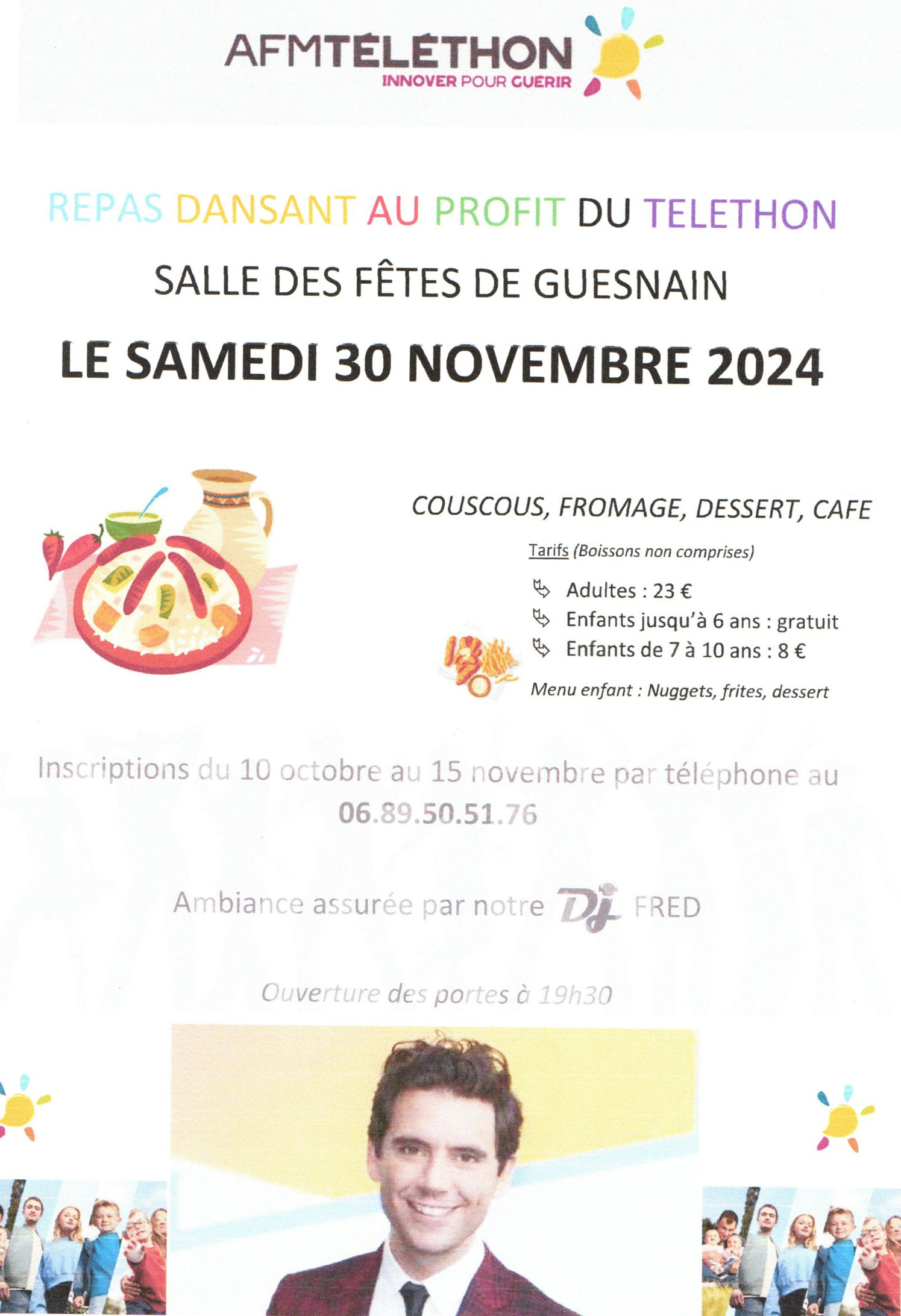 Repas dansant au profit du Téléthon