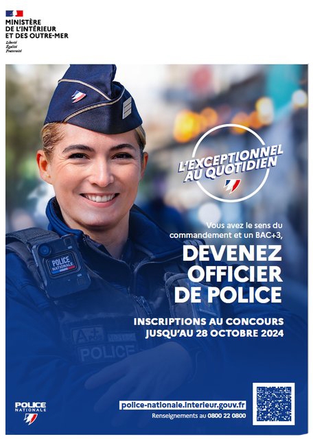 La Police nationale recrute