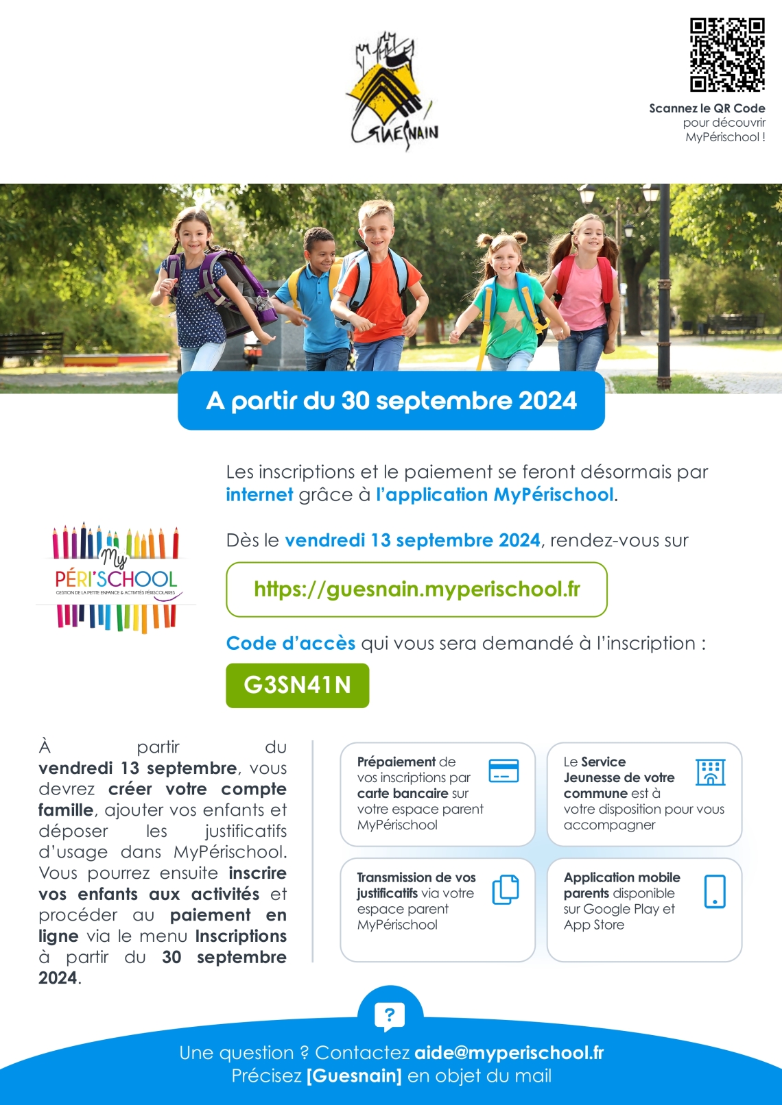 Péri'school à partir du 13 septembre 2024