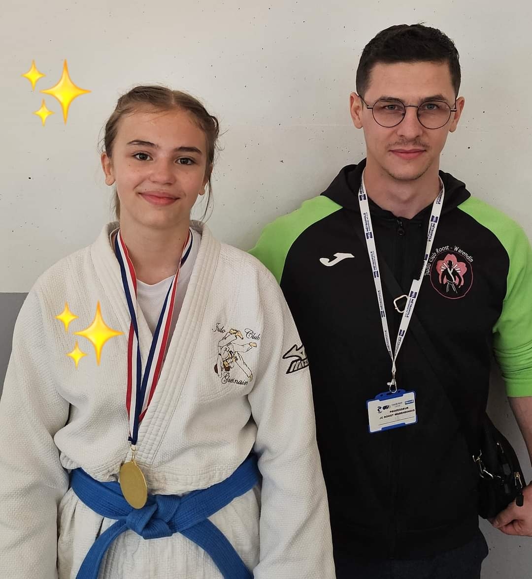 Judo Club : Alessya et Dylan, son entraineur