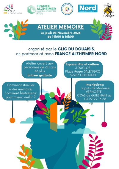Atelier mémoire pour les plus de 60 ans