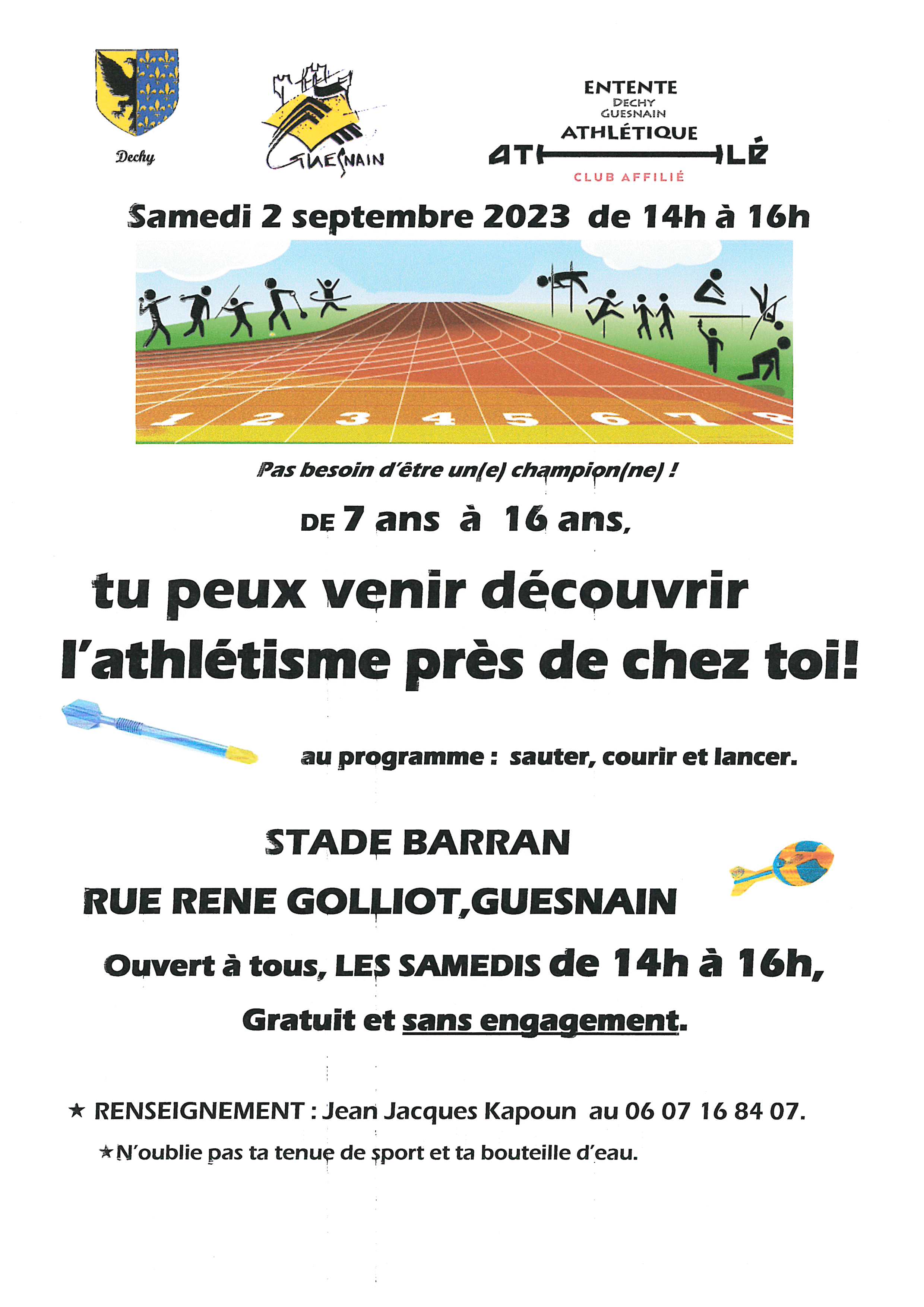 Découverte de l'athlétisme