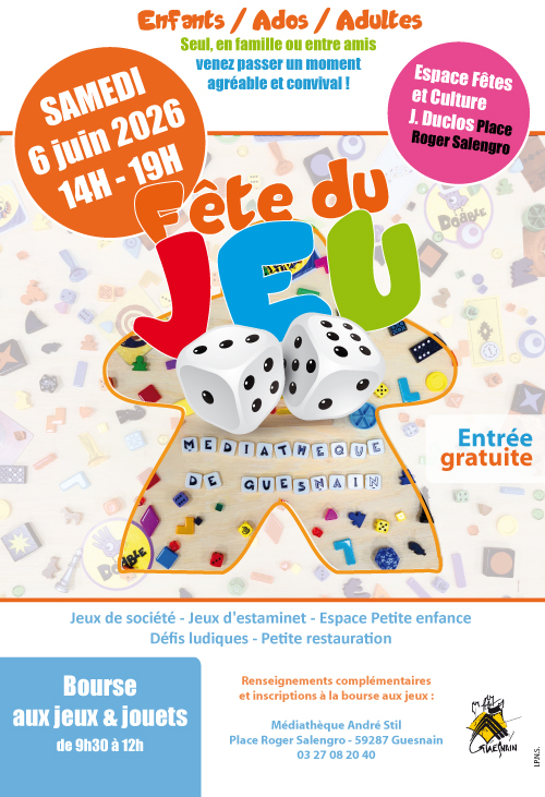 Fête du jeu le samedi 6 juin 2026