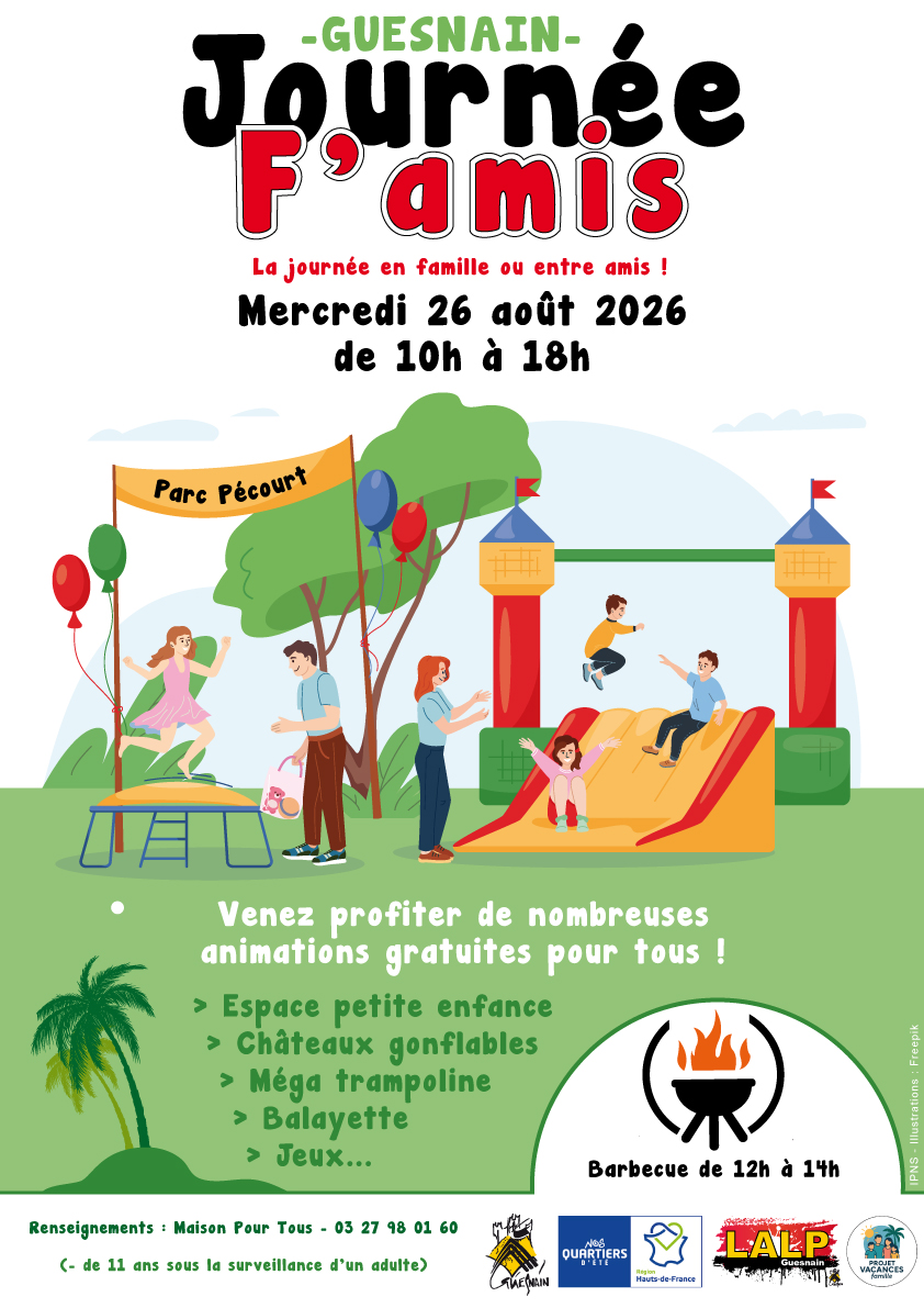 Journée F'amis le mercredi 26 août de 10h à 18h