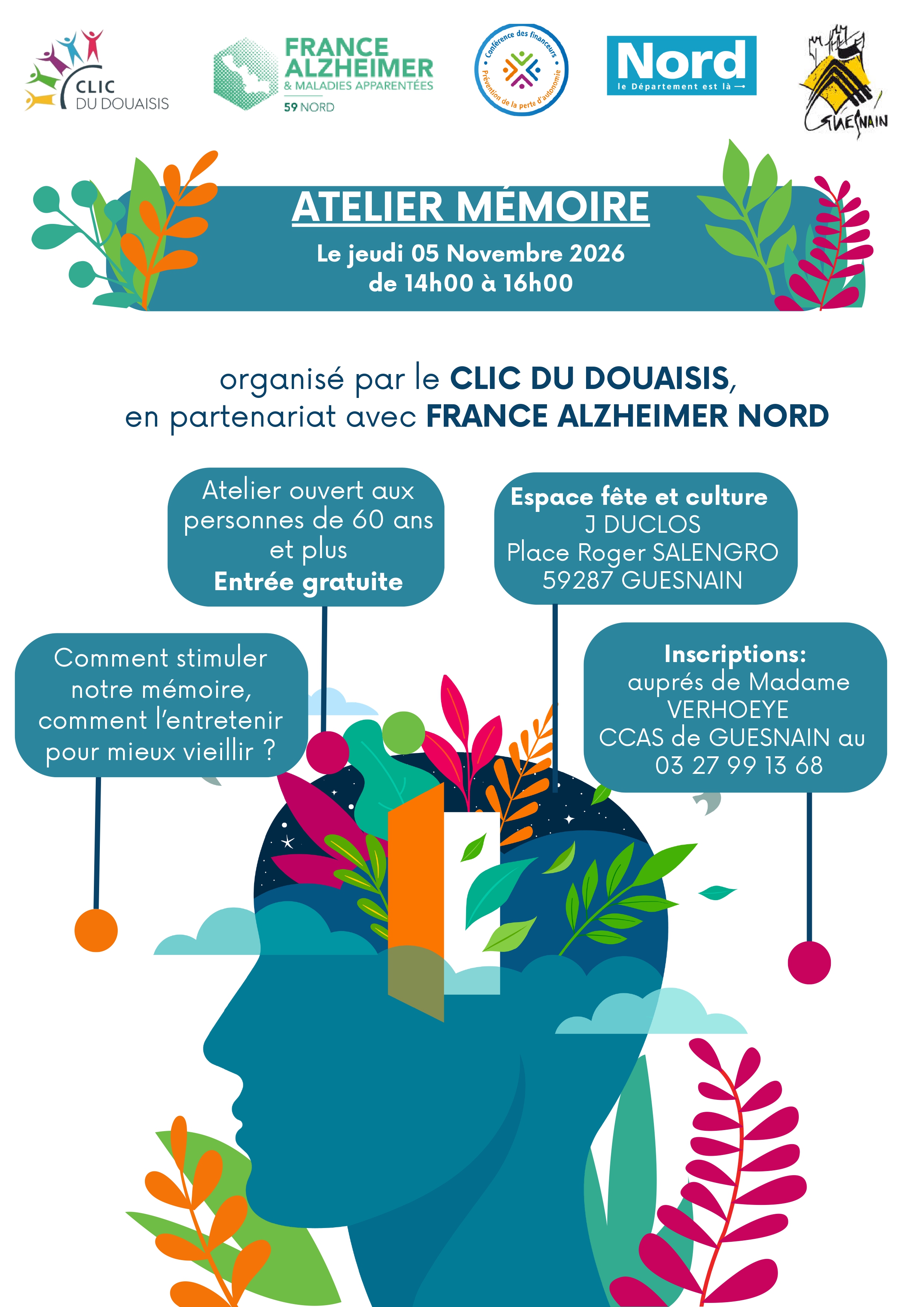 Atelier mémoire pour les plus de 60 ans